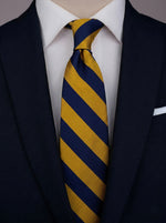 Oxford Navy & Gold Regimental Silk Tie