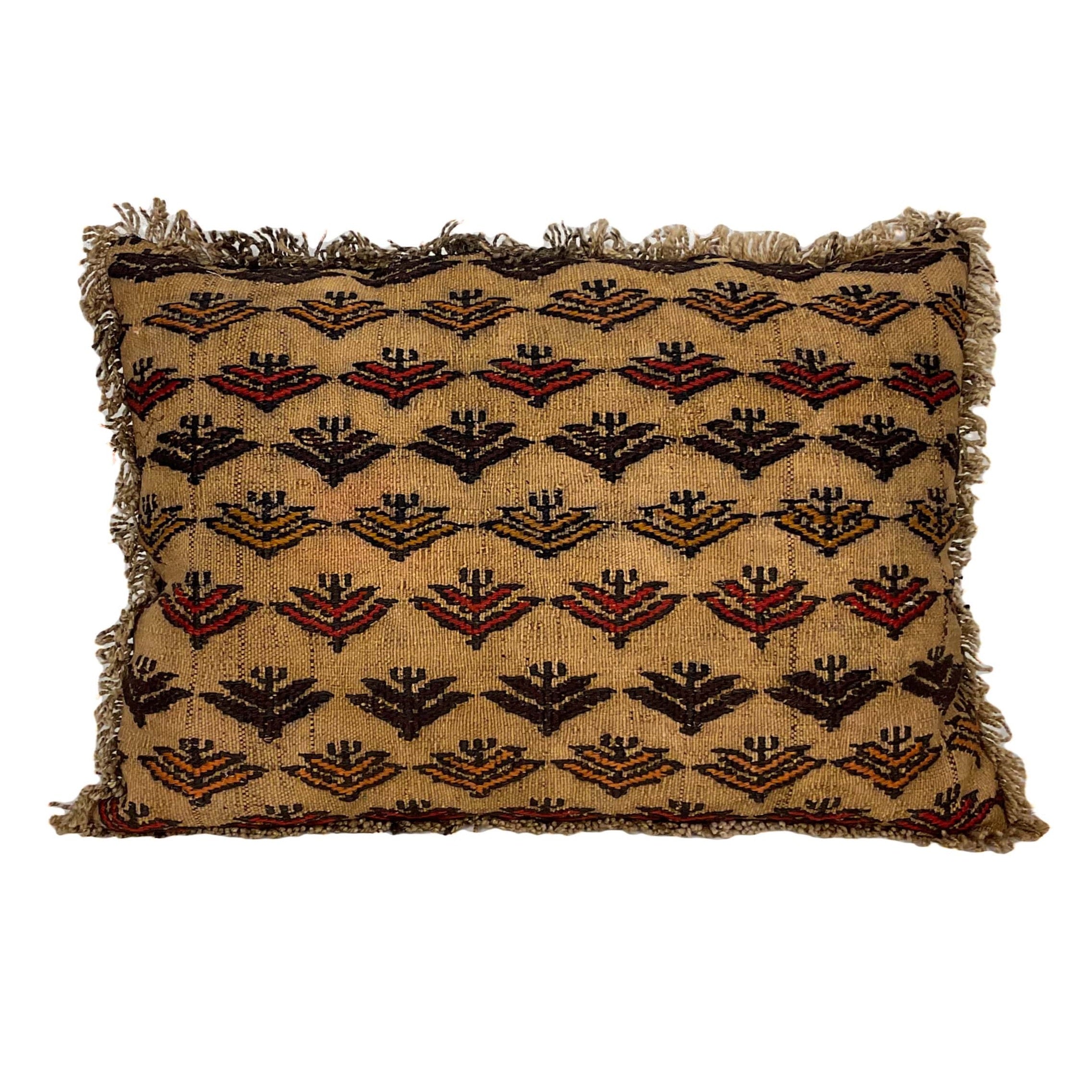 Antique Kilim Rug Cushion - Large with Fringe – Knotting Club