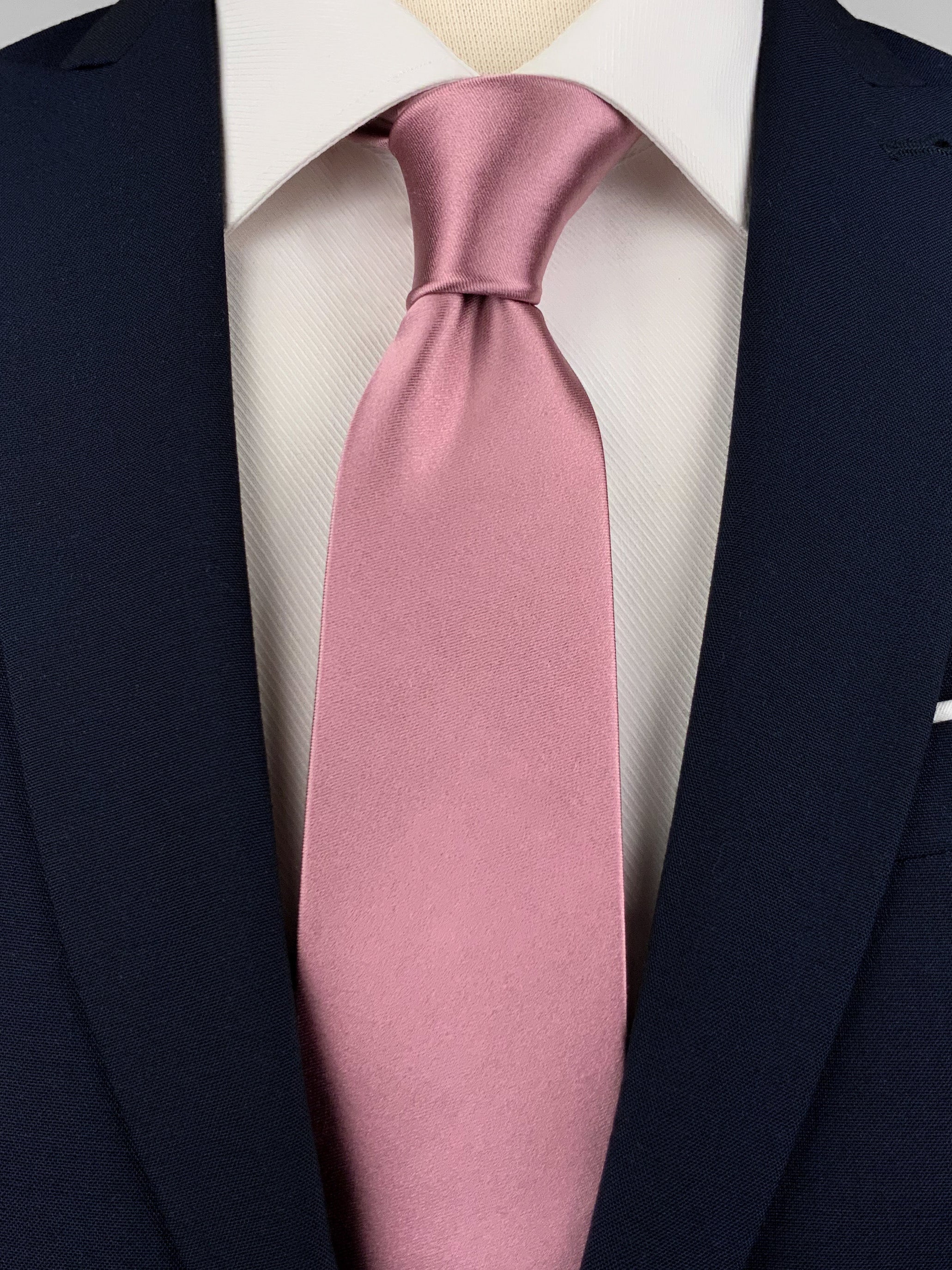 Tea Pink Mulberry Silk Satin Tie | Knotting Club Tea Pink Mulberry Silk Satin Tie | Knotting Club