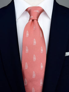 Flamingo Pink Signature Silk Club Tie