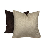 Beige suede cushion